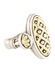 Lagos Caviar Two-Tone Shield Ring