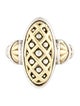 Lagos Caviar Two-Tone Shield Ring