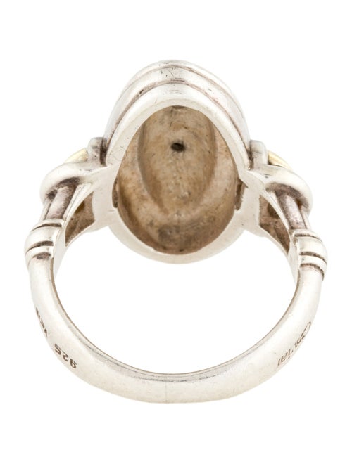 Lagos Caviar Two-Tone Shield Ring