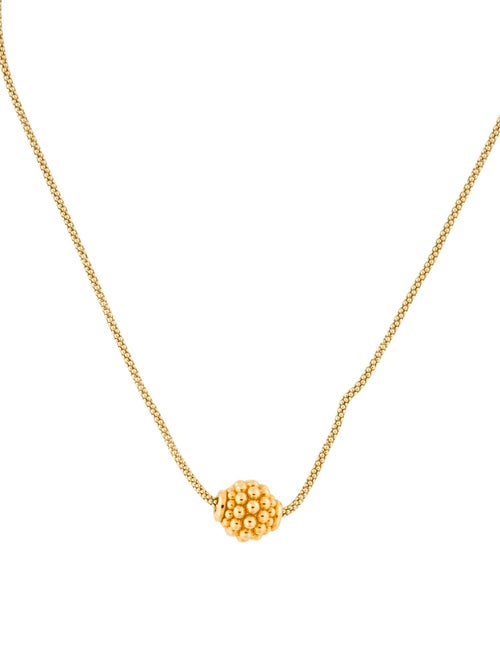 Lagos 18K Caviar Ball Pendant Necklace