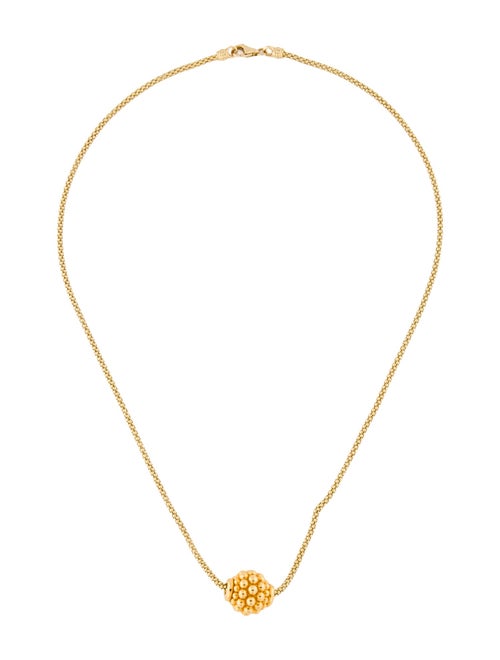 Lagos 18K Caviar Ball Pendant Necklace