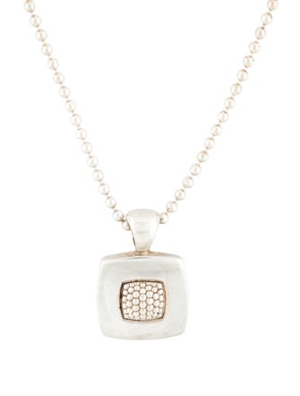 Lagos Square Pendant Necklace