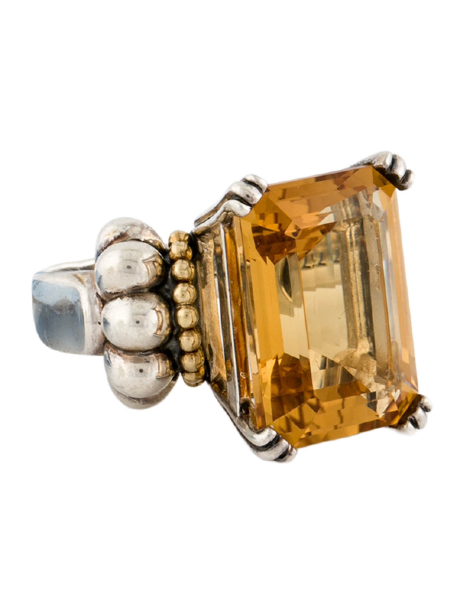 Lagos 14.37ct Citrine Large Cocktail Ring