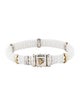 Lagos Two-Tone White Ceramic Beaded Bracelet