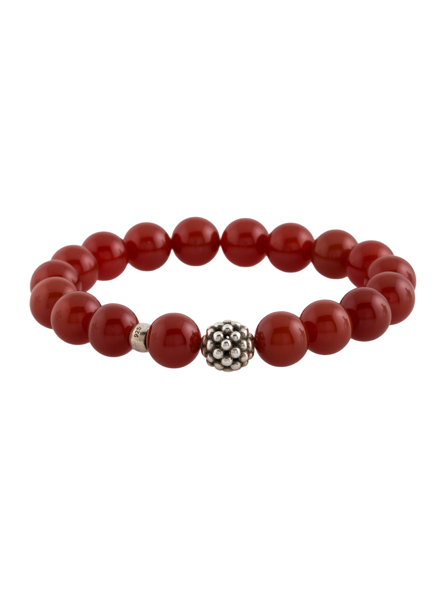 Lagos Carnelian Maya Station Bead Bracelet