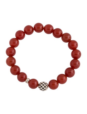 Lagos Carnelian Maya Station Bead Bracelet