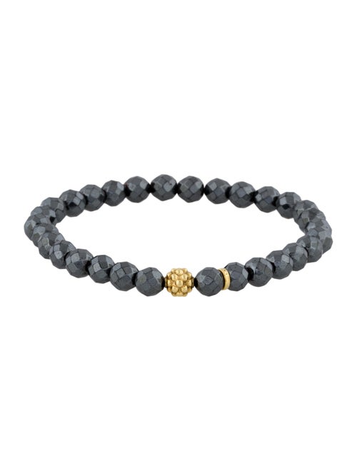 Lagos 18K Hematite Station Bead Bracelet