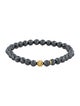 Lagos 18K Hematite Station Bead Bracelet