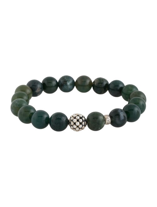 Lagos Moss Agate Maya Bead Bracelet