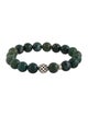 Lagos Moss Agate Maya Bead Bracelet