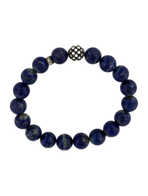 Lagos Lapis Lazuli Maya Station Bead Bracelet