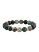 Lagos Moss Agate Maya Bead Bracelet