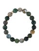 Lagos Moss Agate Maya Bead Bracelet