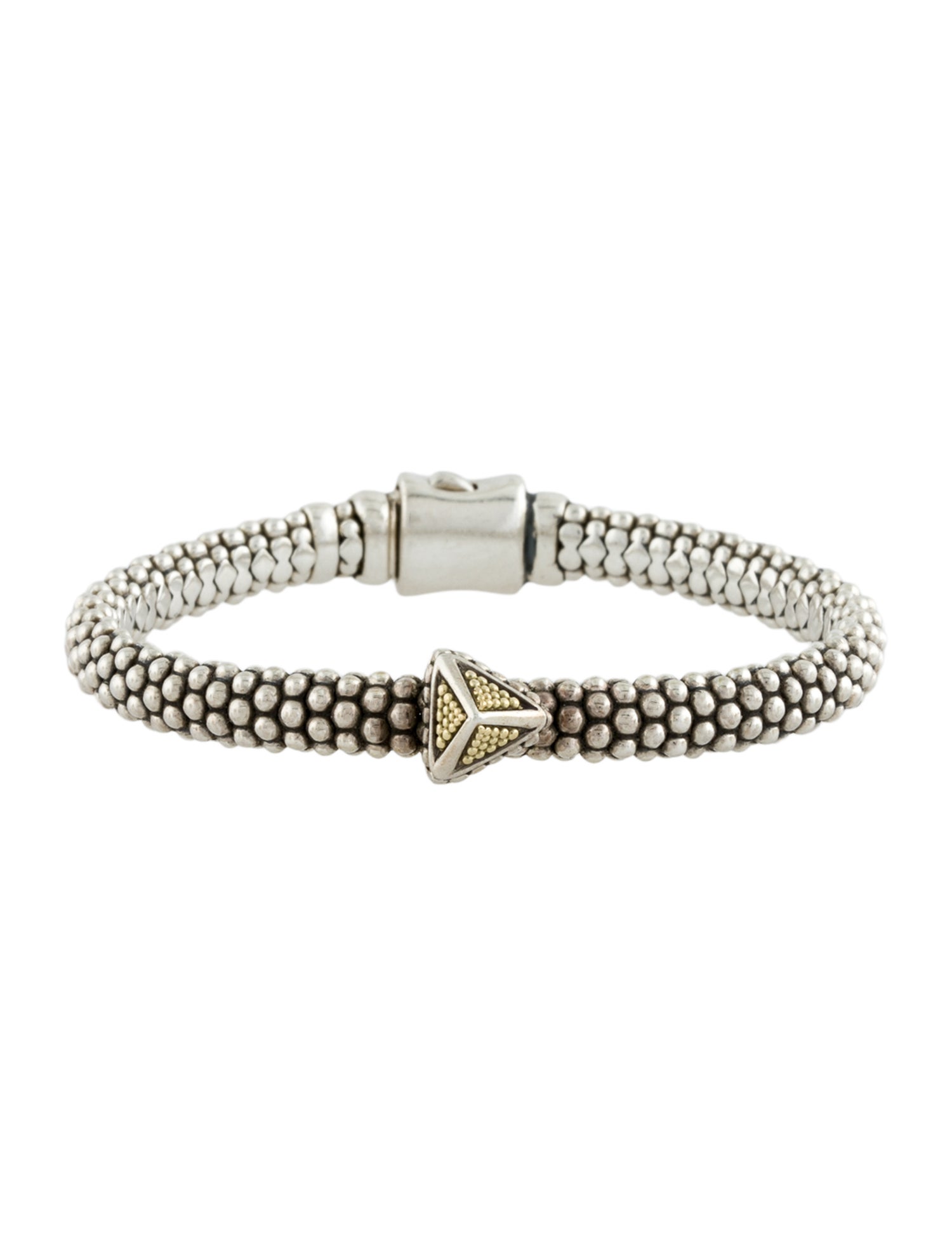 Lagos Single Station Pyramid Caviar Bracelet