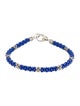 Lagos Ultramarine Seven Silver Station Ceramic Bracelet