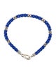 Lagos Ultramarine Seven Silver Station Ceramic Bracelet