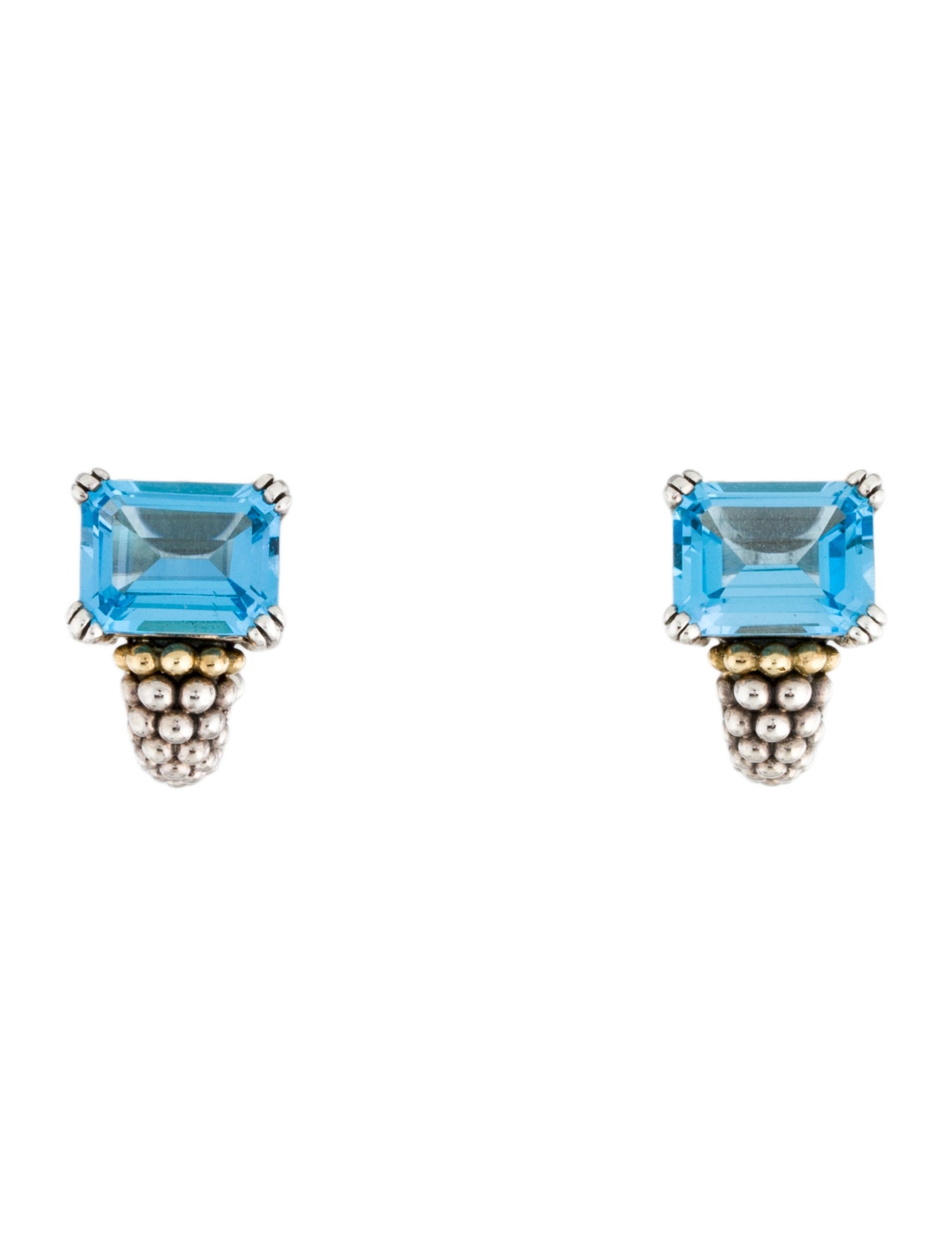 Lagos Topaz Glacier Earclip Earrings