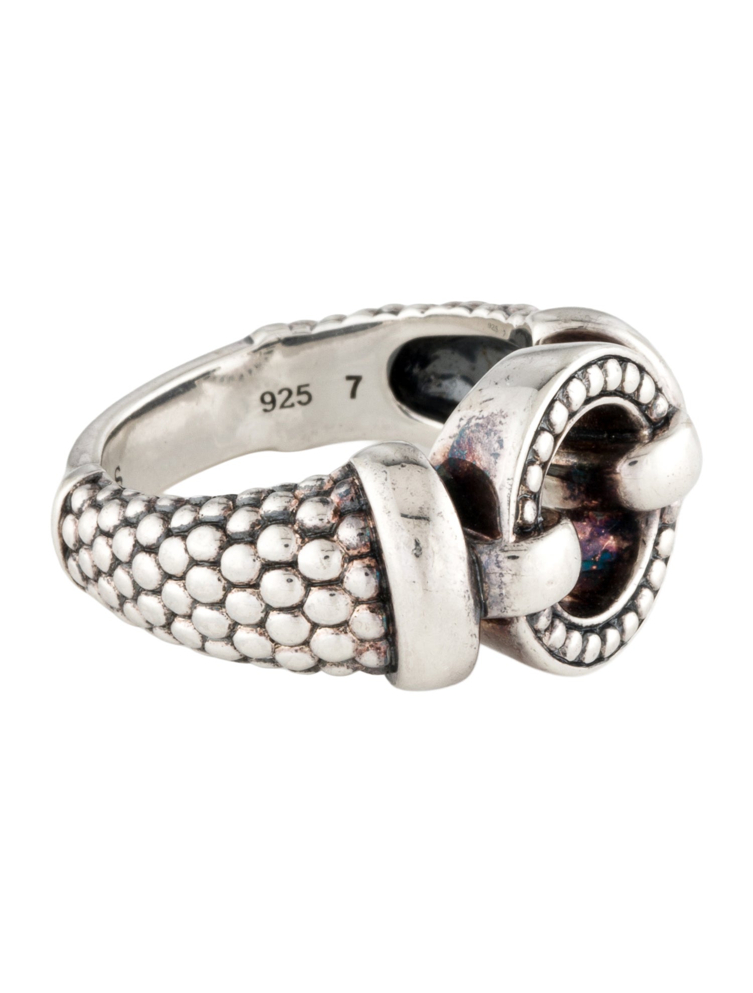 Lagos Circle Caviar Ring