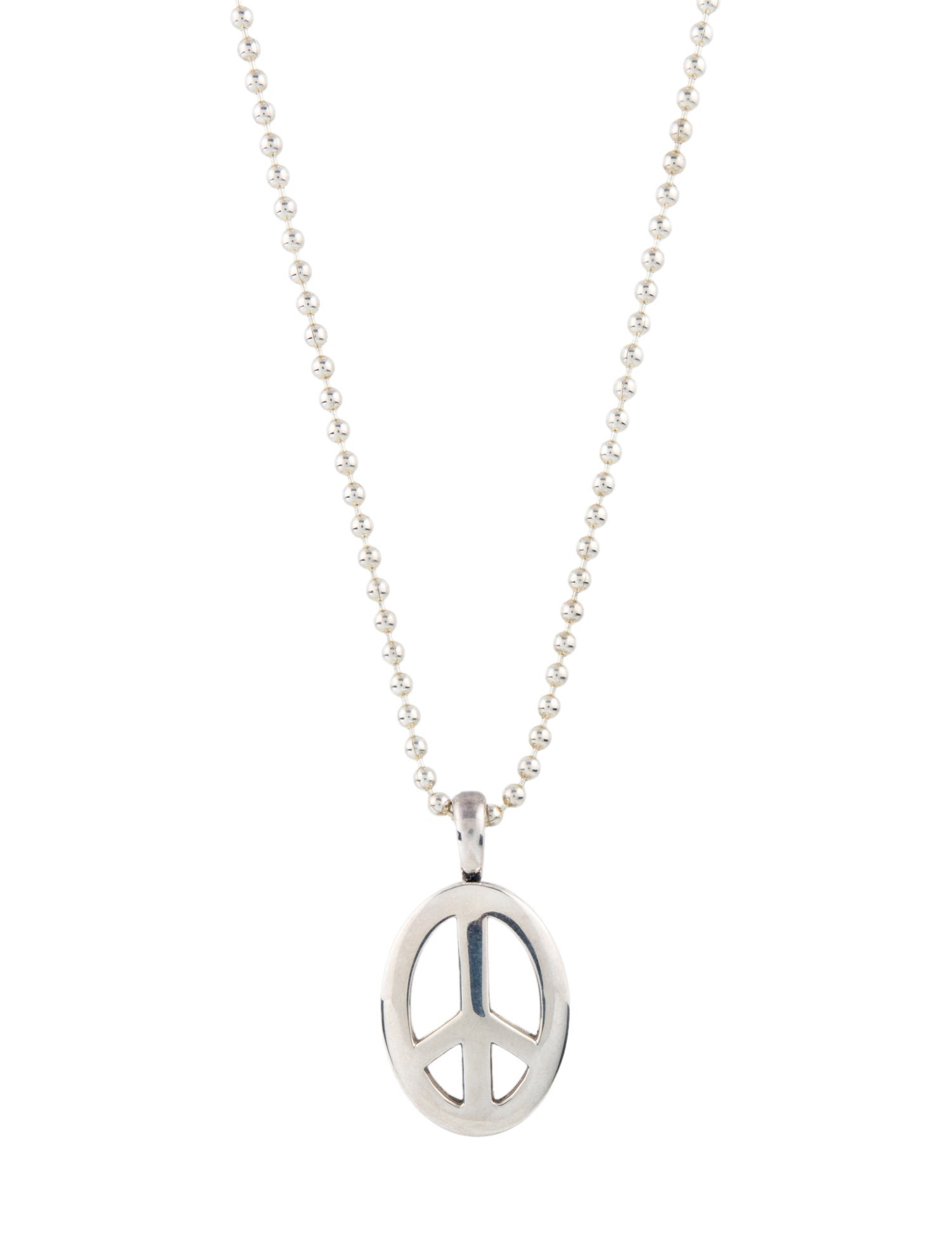 Lagos Peace Sign Pendant Necklace