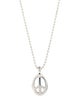 Lagos Peace Sign Pendant Necklace
