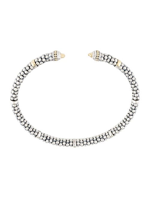 Lagos Two-Tone Caviar Versa Torque Bracelet