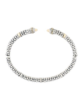 Lagos Two-Tone Caviar Versa Torque Bracelet