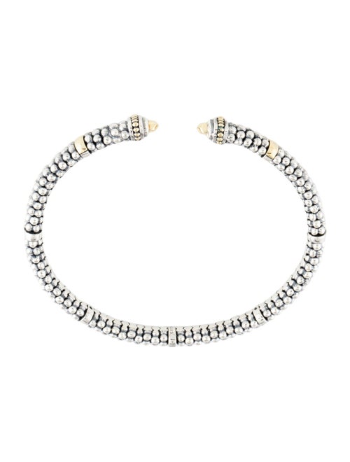 Lagos Two-Tone Caviar Versa Torque Bracelet