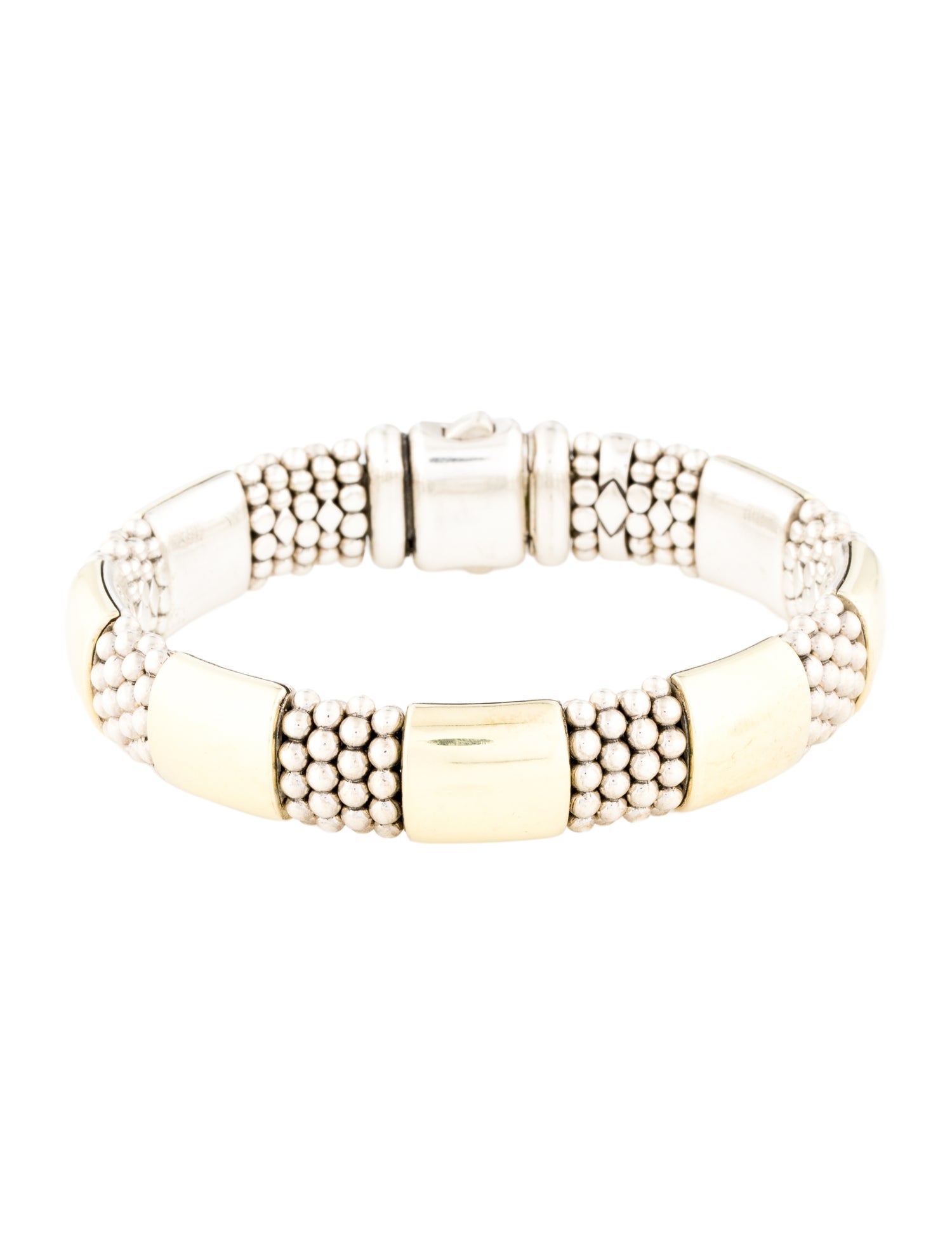 Lagos Two-Tone Caviar Station Bracelet
