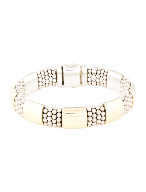 Lagos Two-Tone Caviar Station Bracelet
