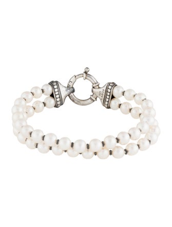 Lagos Pearl Luna Two Strand Bracelet