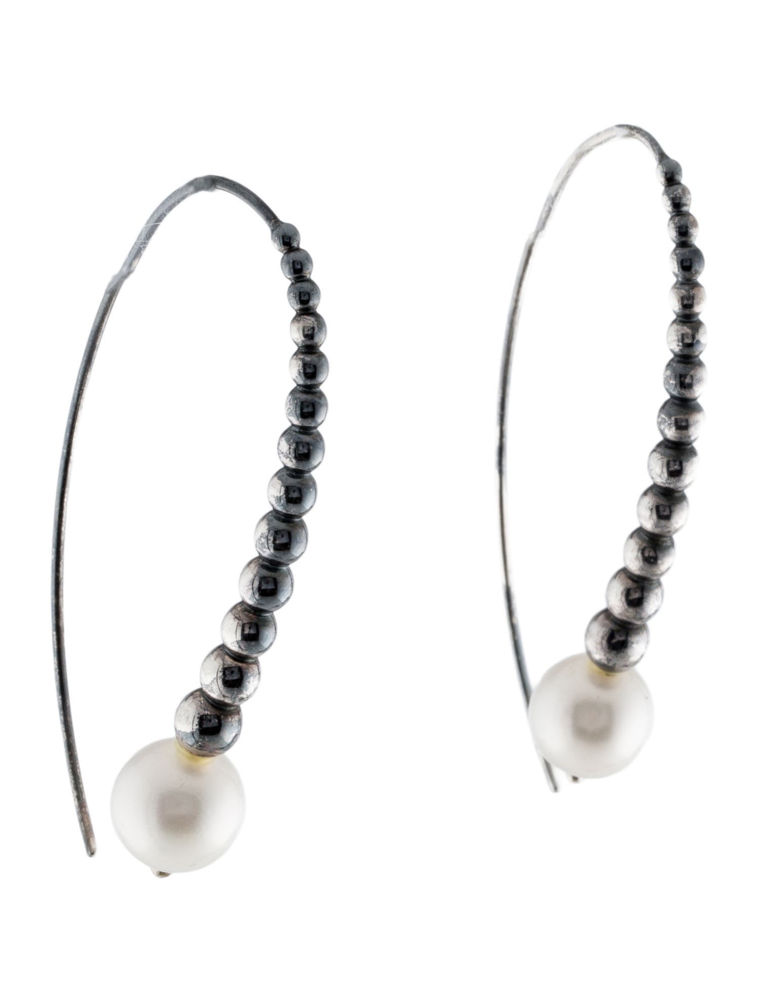 Lagos Pearl Graduated Bead Luna Earrings