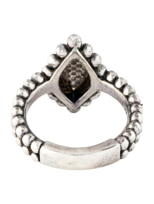 Lagos Diamond Caviar Spark Marquise Cocktail Ring