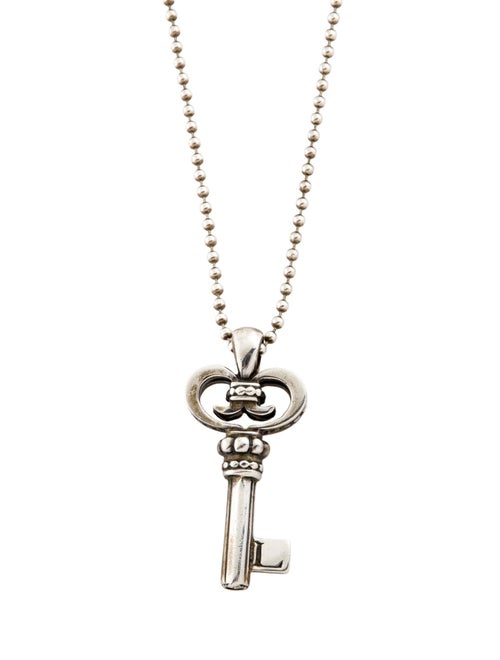 Lagos Caviar Key Pendant Necklace