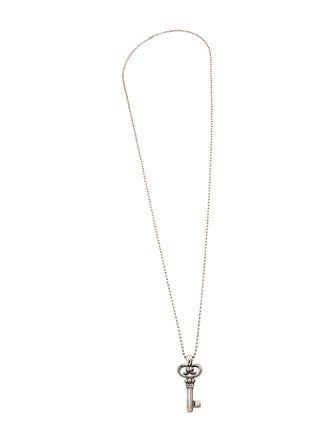 Lagos Caviar Key Pendant Necklace
