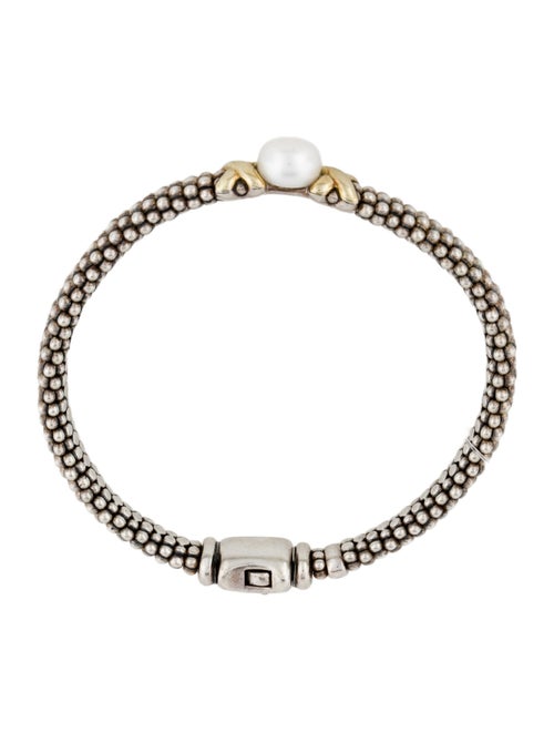 Lagos Two-Tone Pearl X Caviar Bracelet