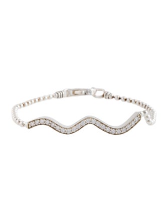 Lagos Diamond Beaded Wave Bracelet