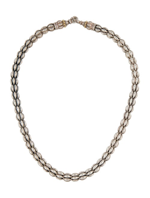 Lagos Caviar Tube Link Choker Necklace