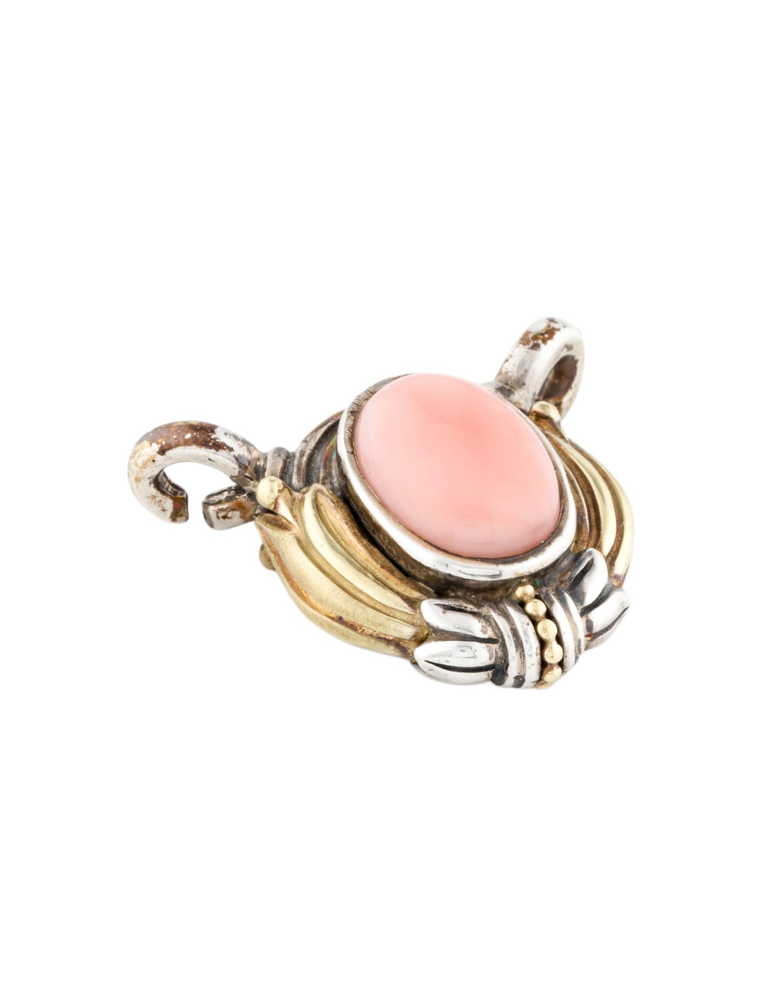 Lagos Vintage Two-Tone Coral Pendant