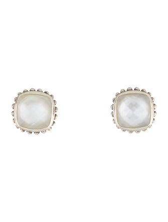 Lagos Mother of Pearl & Quartz Doublet Venus Stud Earrings