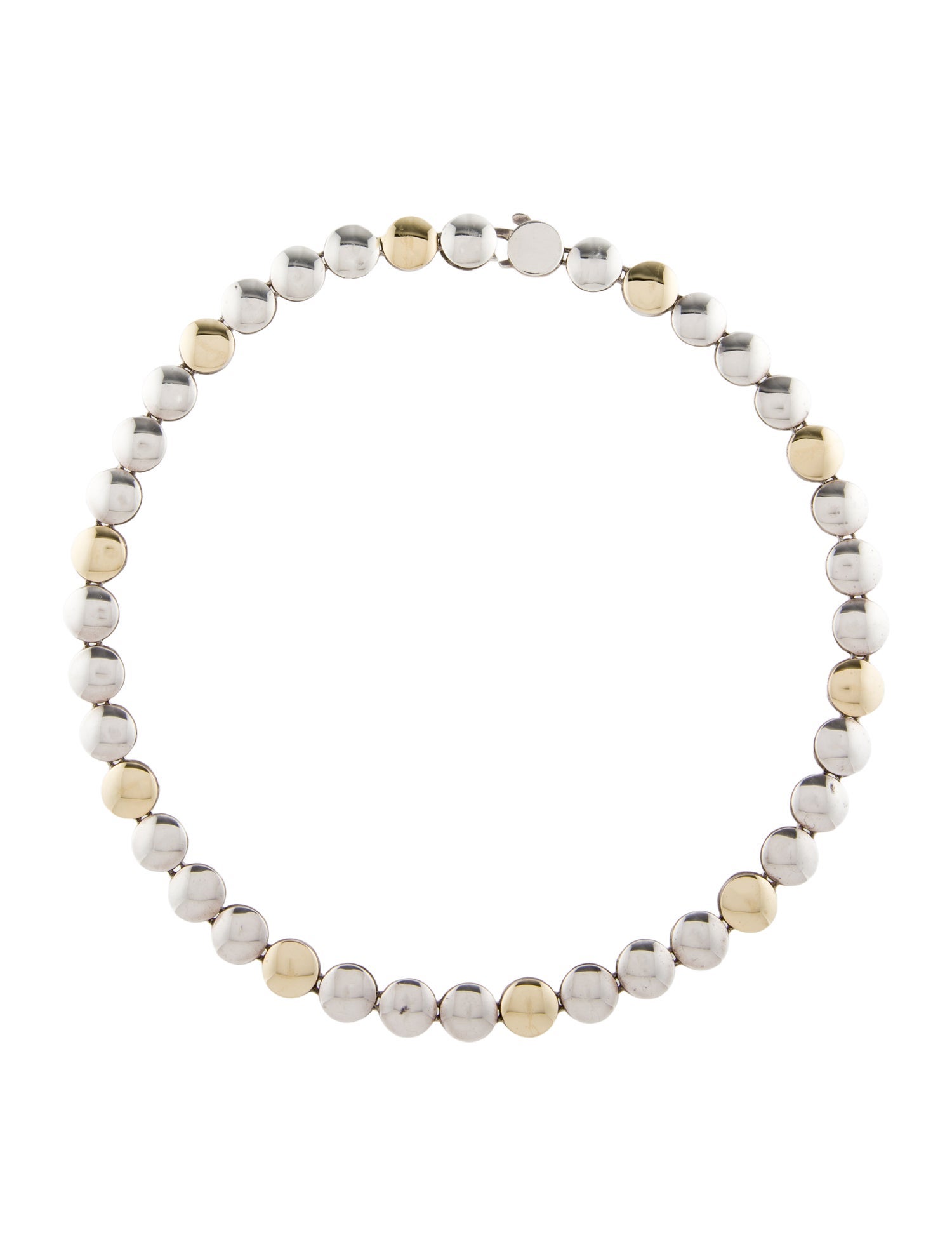 Lagos Two-Tone Collar Necklace