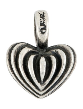 Lagos Fluted Heart Pendant