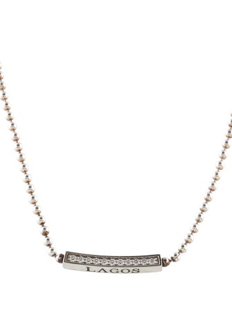 Lagos Diamond Small Station Beaded Necklace