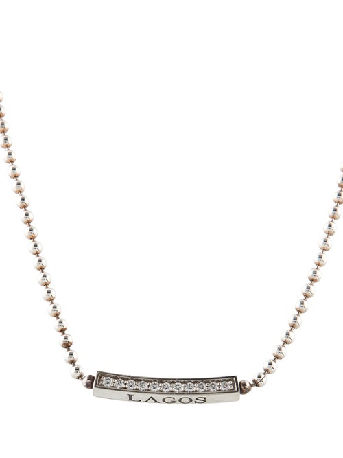 Lagos Diamond Small Station Beaded Necklace