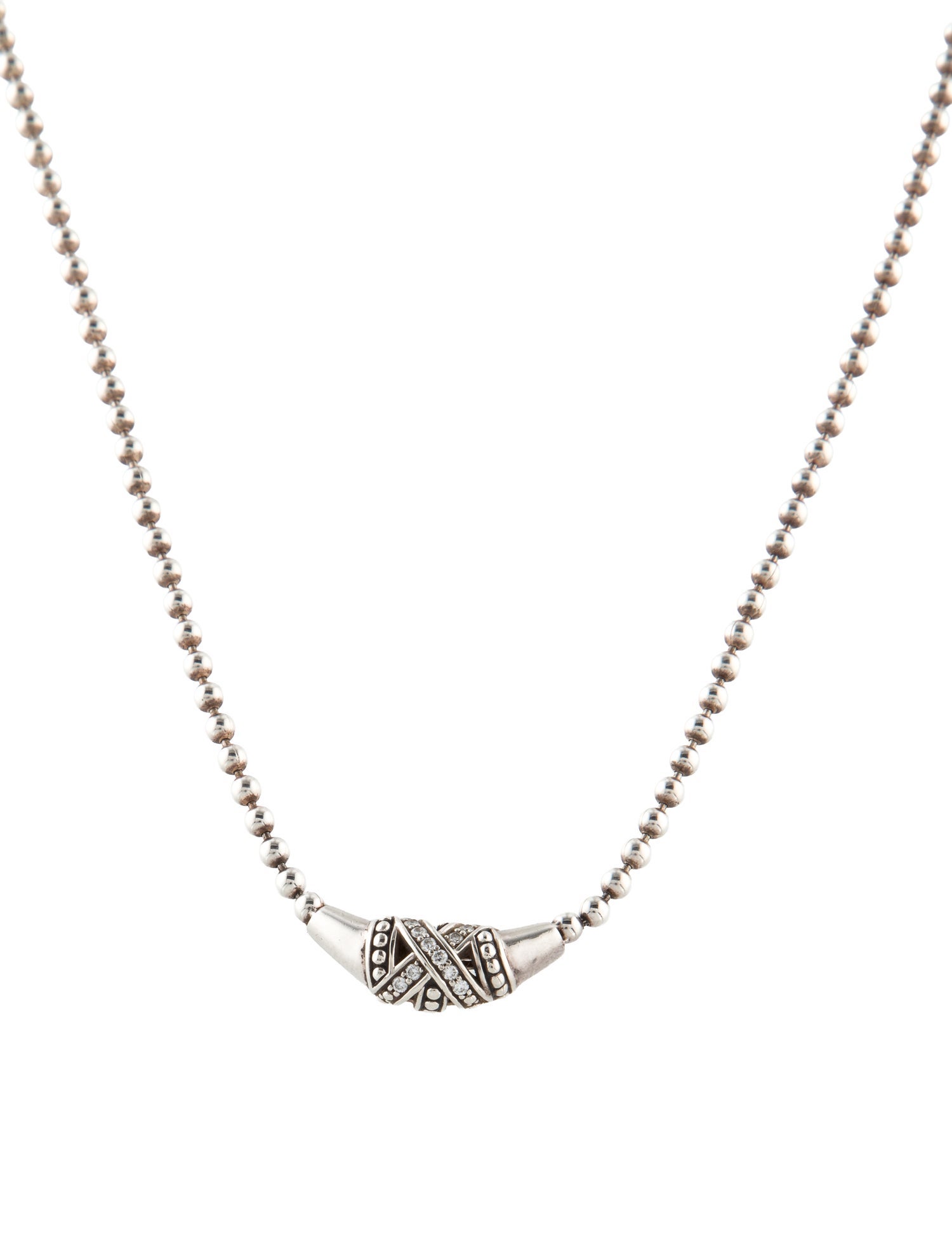 Lagos Diamond X Necklace