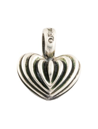 Lagos Fluted Heart Pendant
