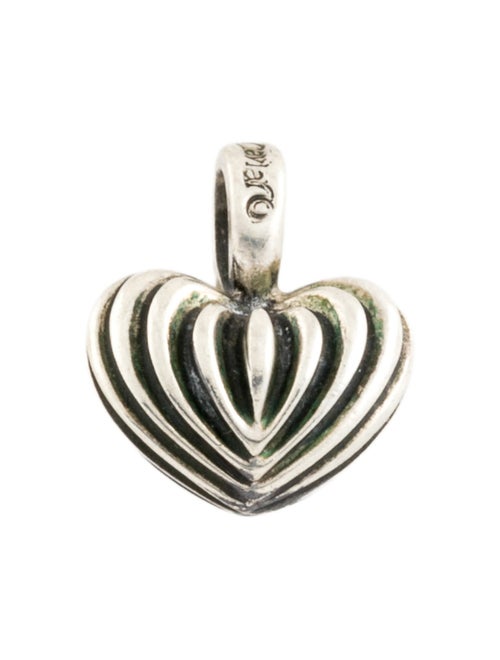 Lagos Fluted Heart Pendant