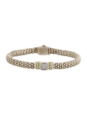 Lagos Diamond Caviar Beaded Bracelet