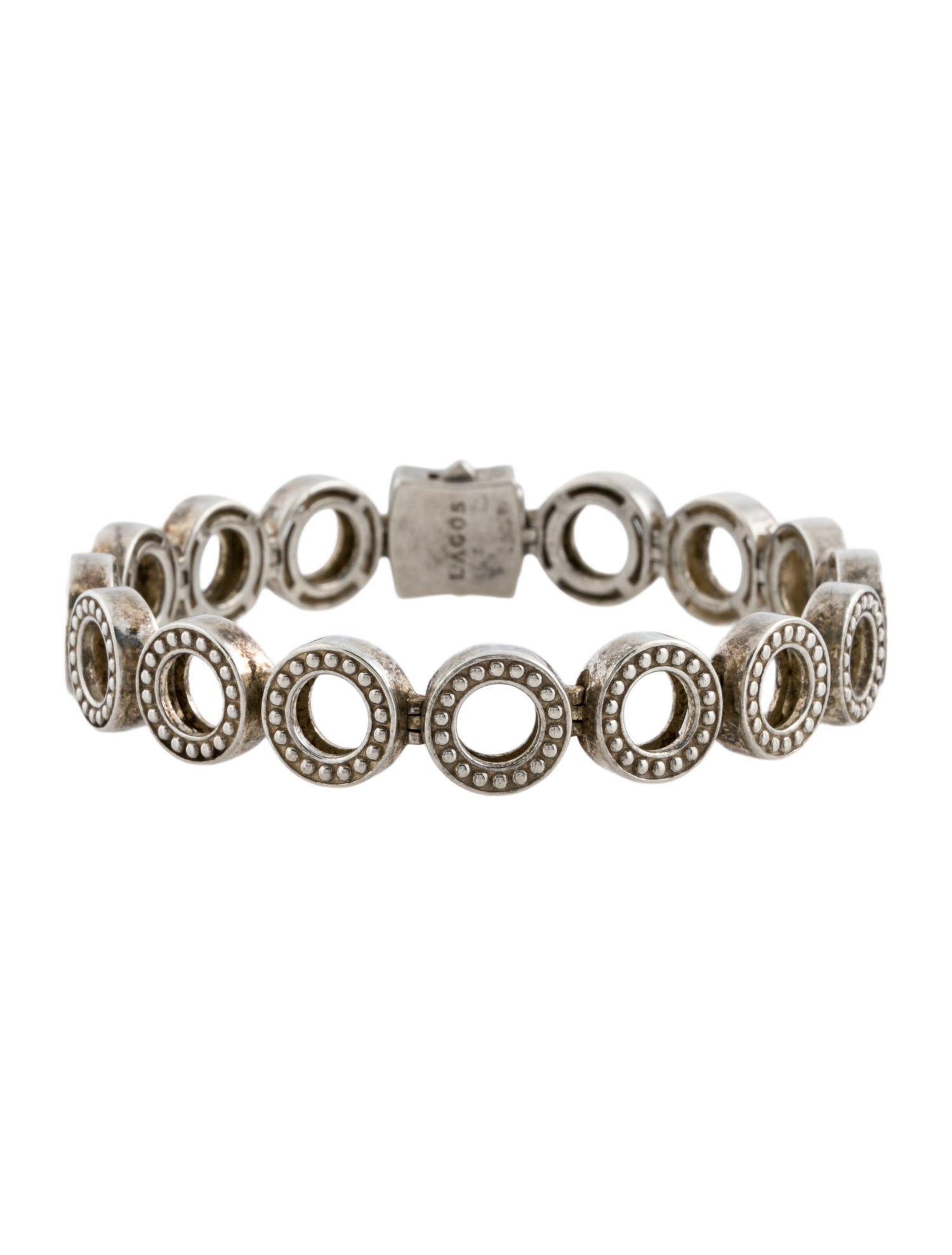 Lagos Caviar Circle Link Bracelet