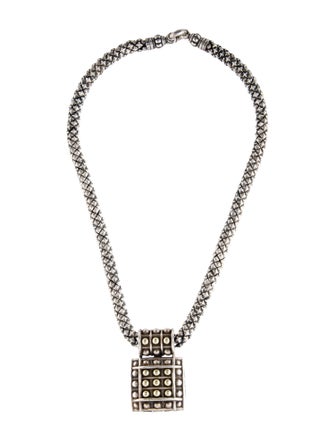 Lagos Two-Tone Pendant Necklace
