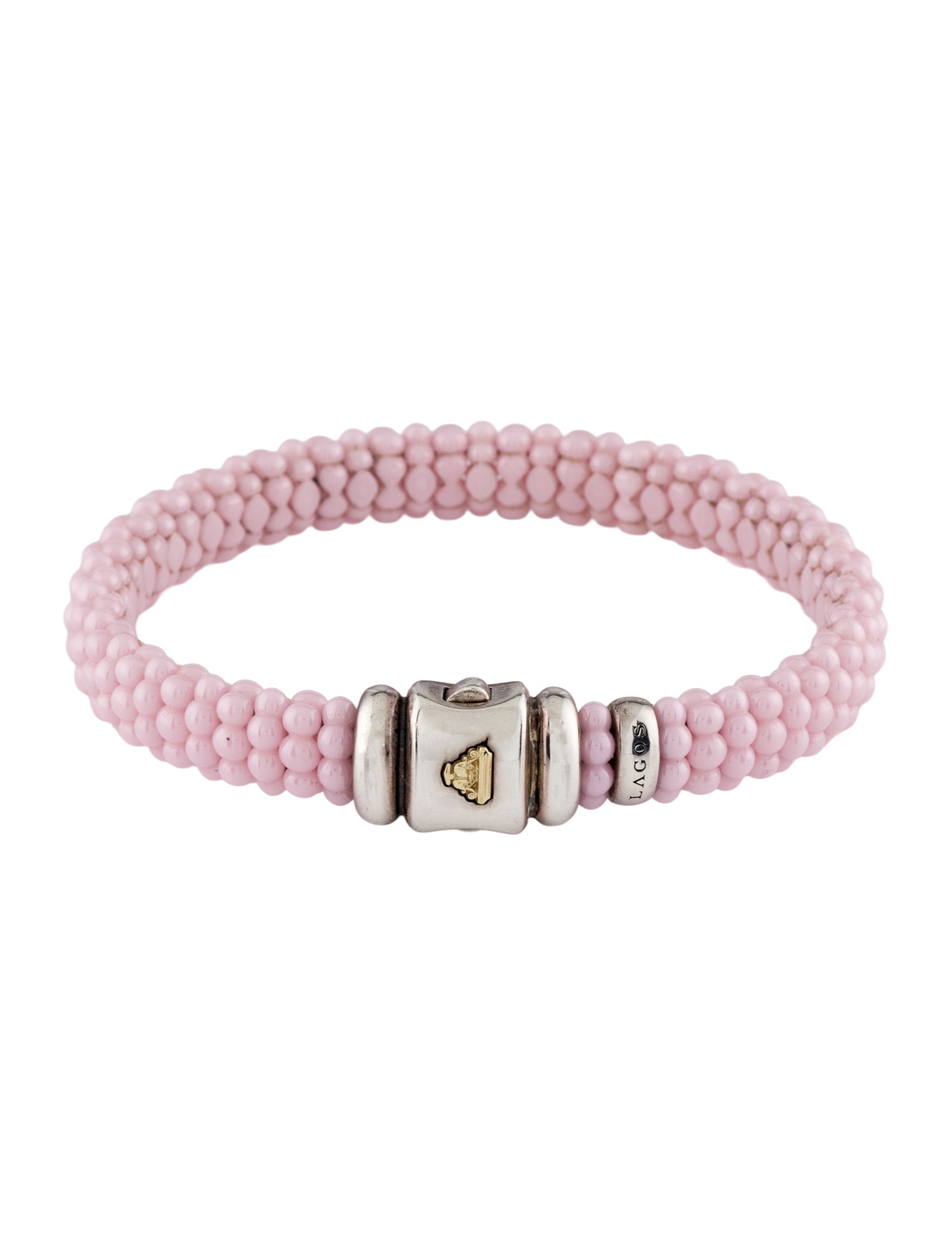 Lagos Ceramic Pink Caviar Beaded Bracelet
